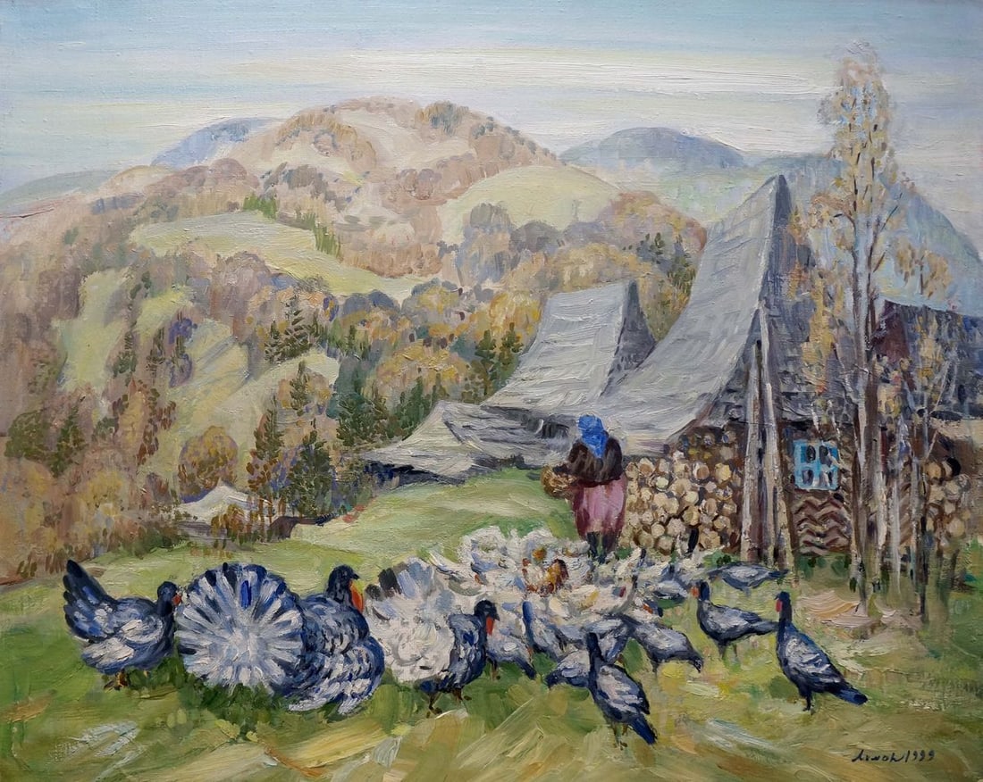Oil painting Carpathian landscape Limar Anatoly Pavlovich (1 of 8)