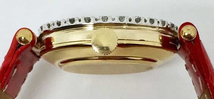 Solid 14k PERY 17J Winding Ladies Watch w/Diamonds* EXLNT* SERVICED - 6