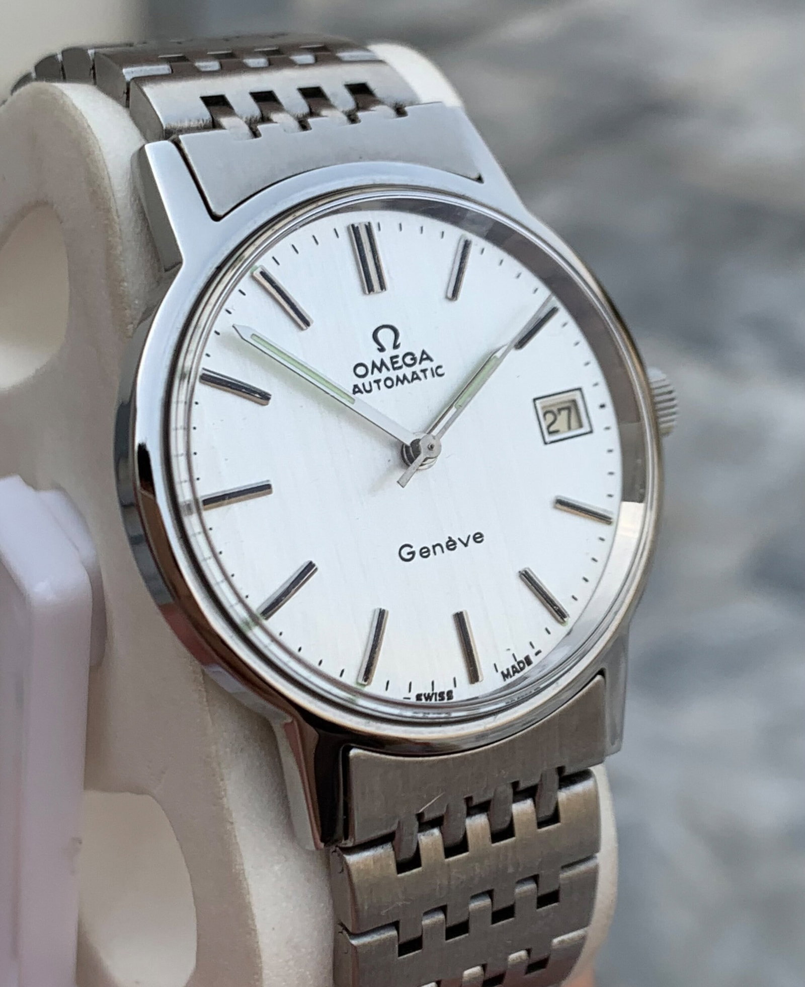 Vintage Omega Geneve Automatic Watch 37mm Classic Swiss Mens Dress Timepiece - 6