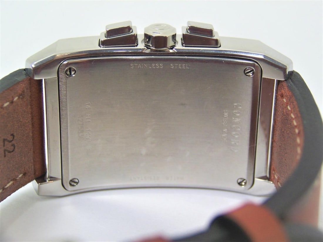 Mens CONCORD Chronograph Watch Ref 14H11491S With Diamonds & Mother of Pearl - 6