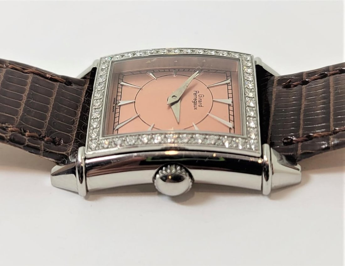S/Steel GIRARD PERREGAUX Ladies Watch Ref 2592 with Diamonds* EXLNT* SERVICED - 9