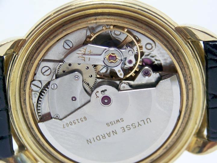 Solid 18k ULYSSE NARDIN Automatic Watch c.1960s in EXLNT Condition* SERVICED - 10