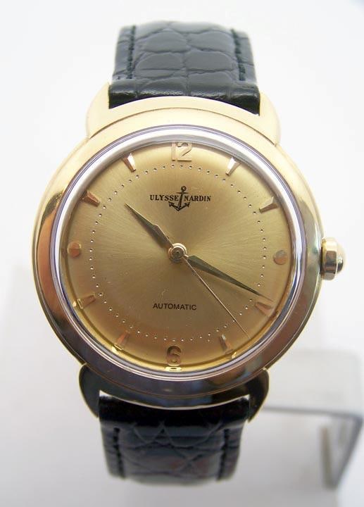 Solid 18k ULYSSE NARDIN Automatic Watch c.1960s in EXLNT Condition* SERVICED - 12