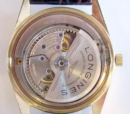 Solid Gold 14k LONGINES GRAND PRIZE Automatic Watch 1960s Cal.340 EXLNT SERVICED - 11