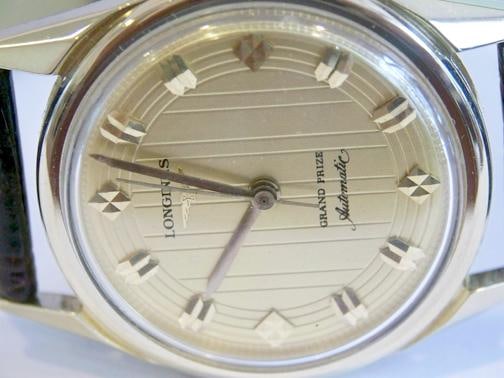Solid Gold 14k LONGINES GRAND PRIZE Automatic Watch 1960s Cal.340 EXLNT SERVICED - 4