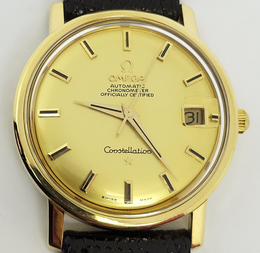 Vintage 18k OMEGA CONSTELLATION Automatic Watch 1960s Cal 564* 168.010/11* EXLNT - 10