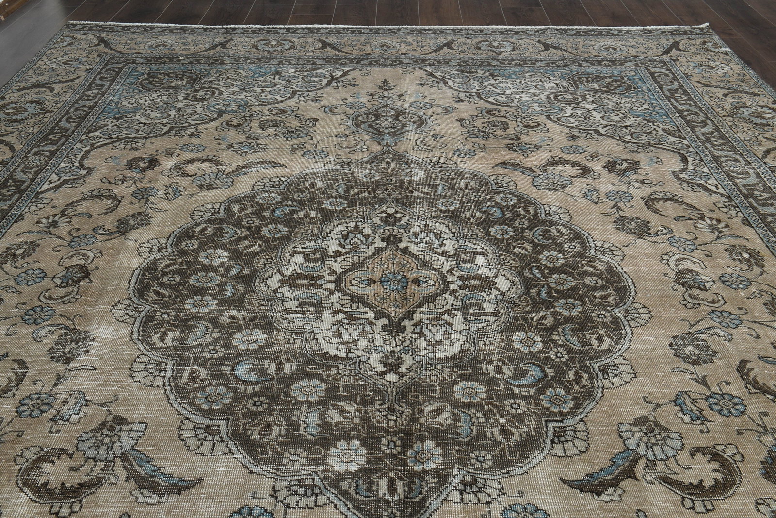 9'1x12'3 ft, VINTAGE TURKISH RUG - 8