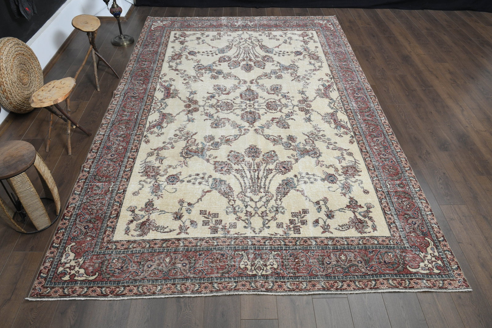 7'9x12'5 ft, MINIMALIST WOOL RUG - 3