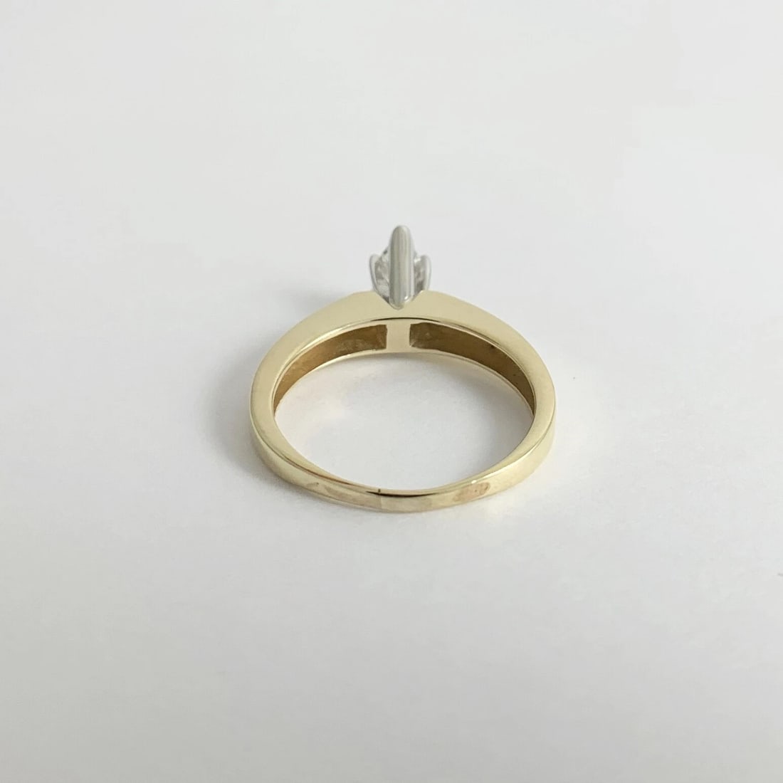 Pear Solitaire Diamond Engagement Ring 14K Yellow Gold, .45 CT, 2.91 Grams - 9