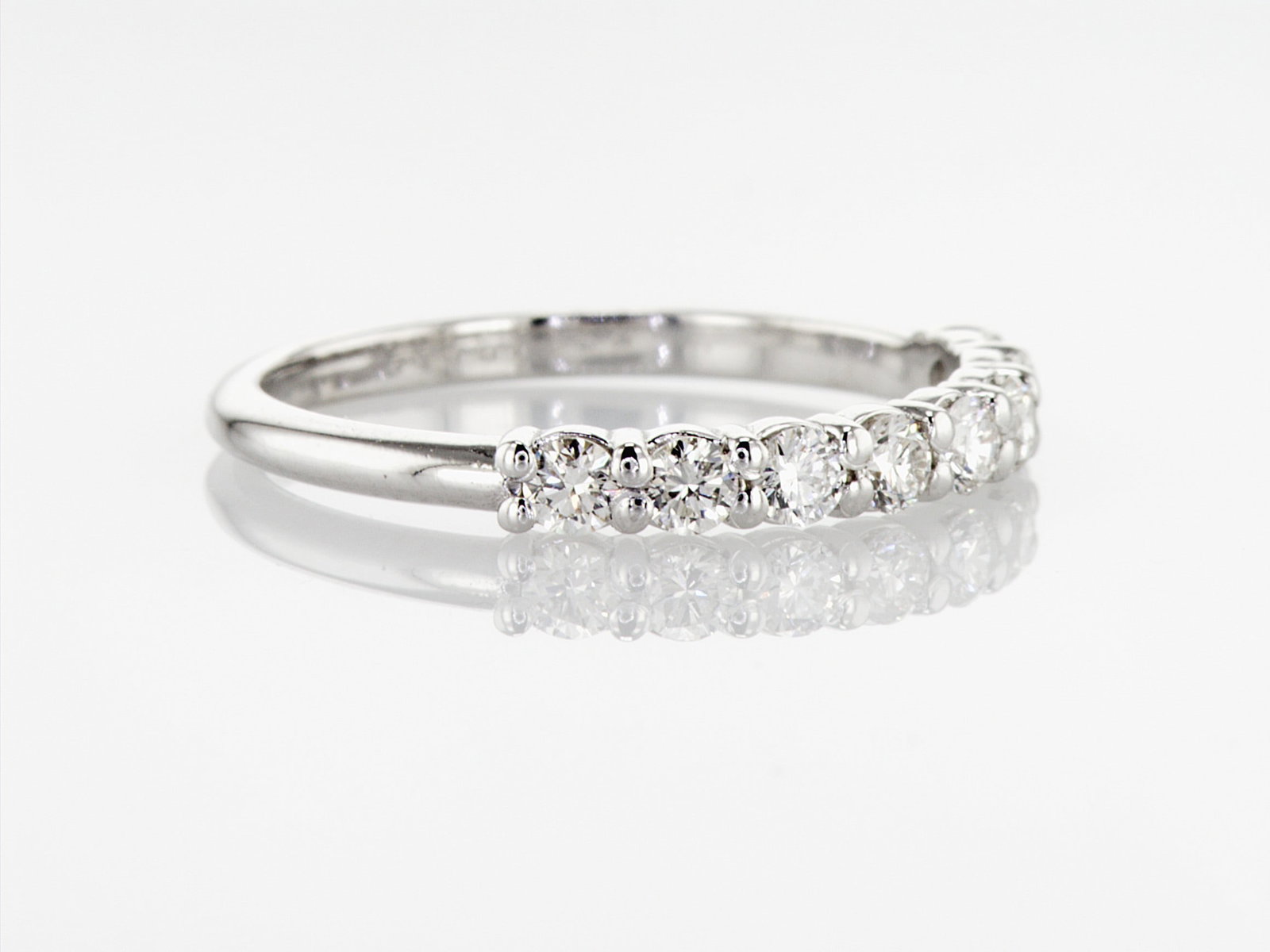 0.45cttw Natural Diamond Ring 14K White Gold 1.81 gr - 2