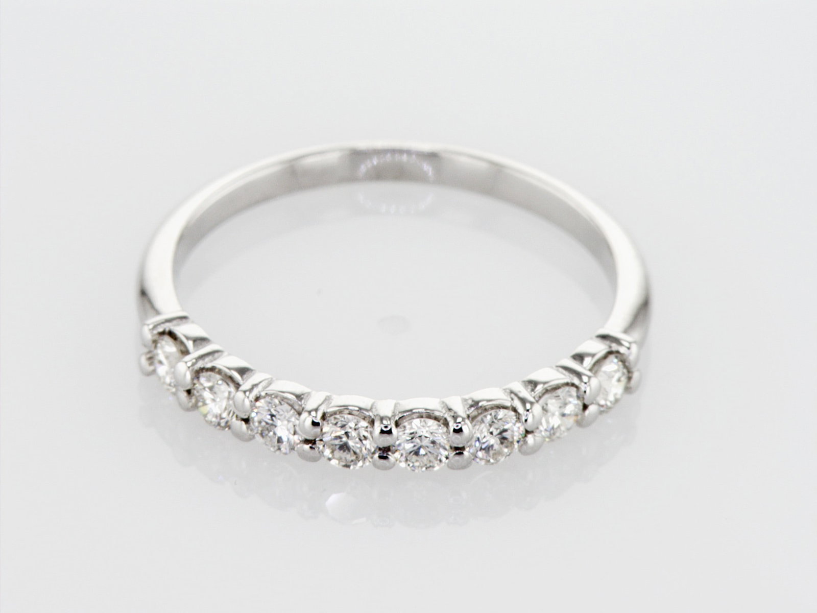 0.45cttw Natural Diamond Ring 14K White Gold 1.81 gr - 3