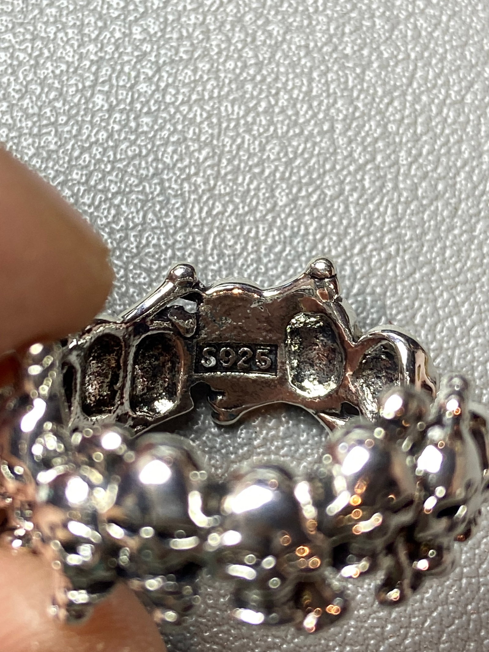 Gothic Punk style Skull Ring Silver Statement Ring - 4