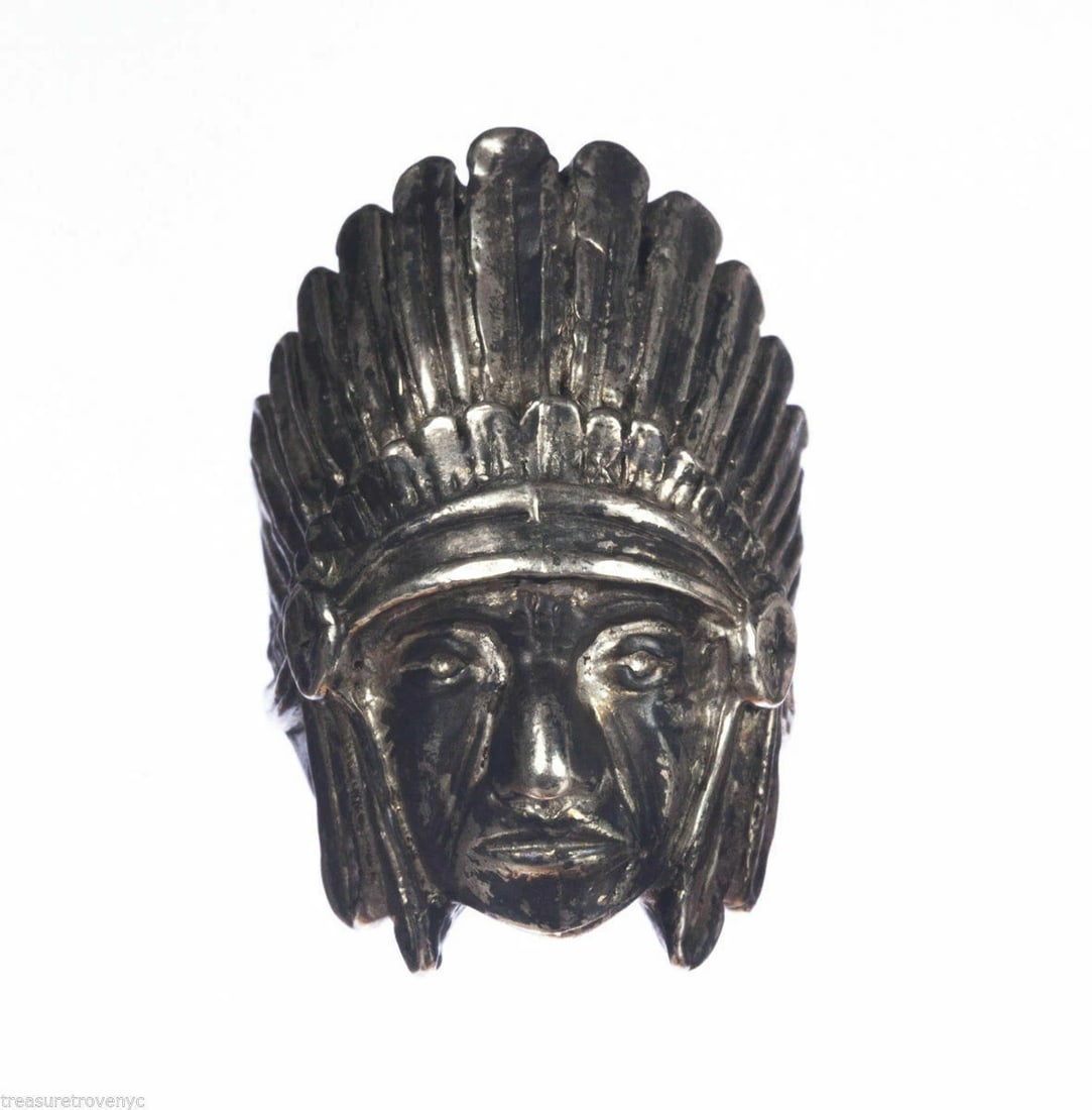 Tribal Inspired Sterling Chief Headdress Ring Alberto Juan - 2