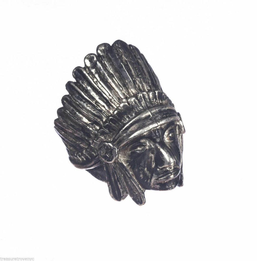 Tribal Inspired Sterling Chief Headdress Ring Alberto Juan - 3
