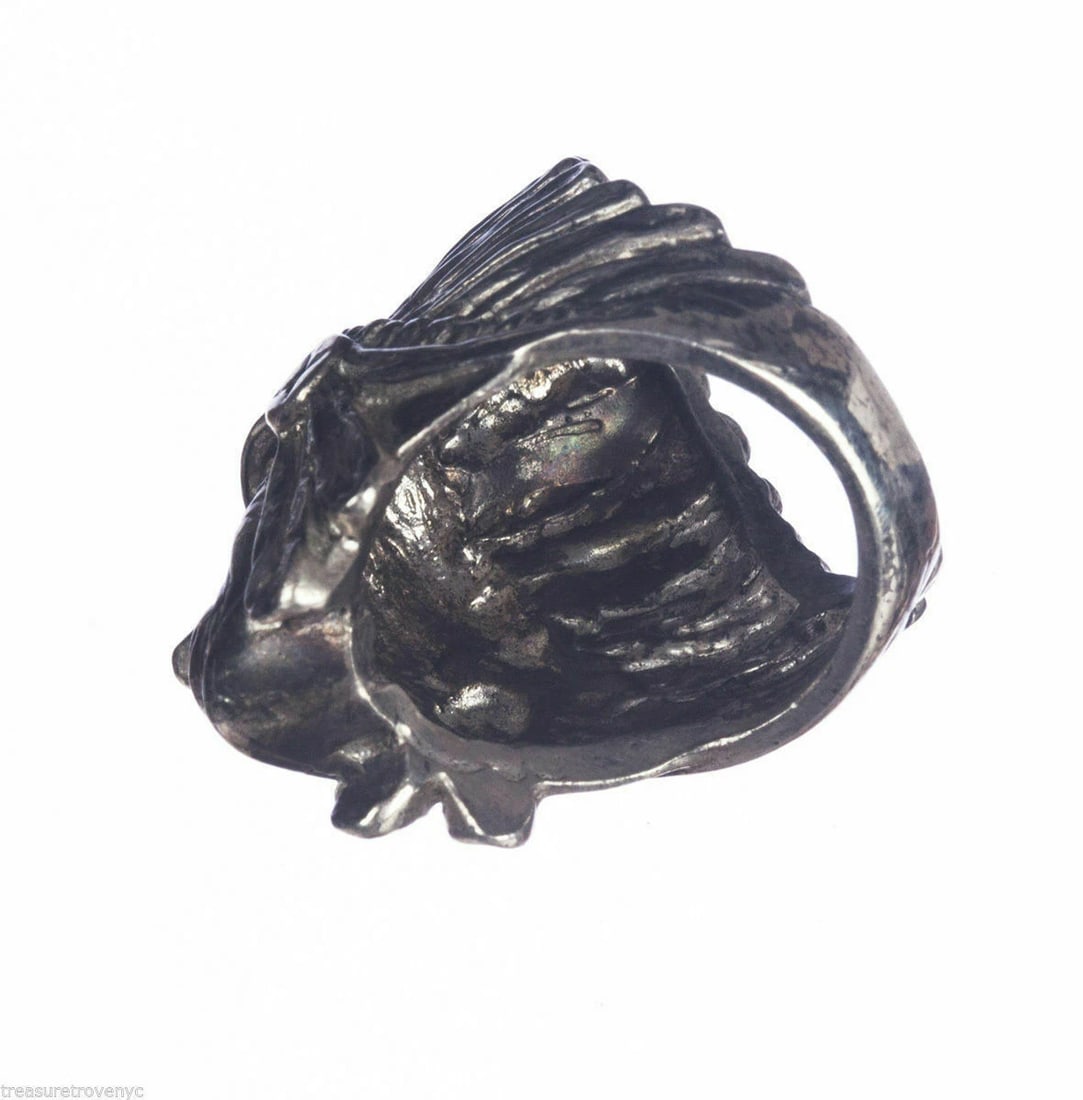 Tribal Inspired Sterling Chief Headdress Ring Alberto Juan - 6