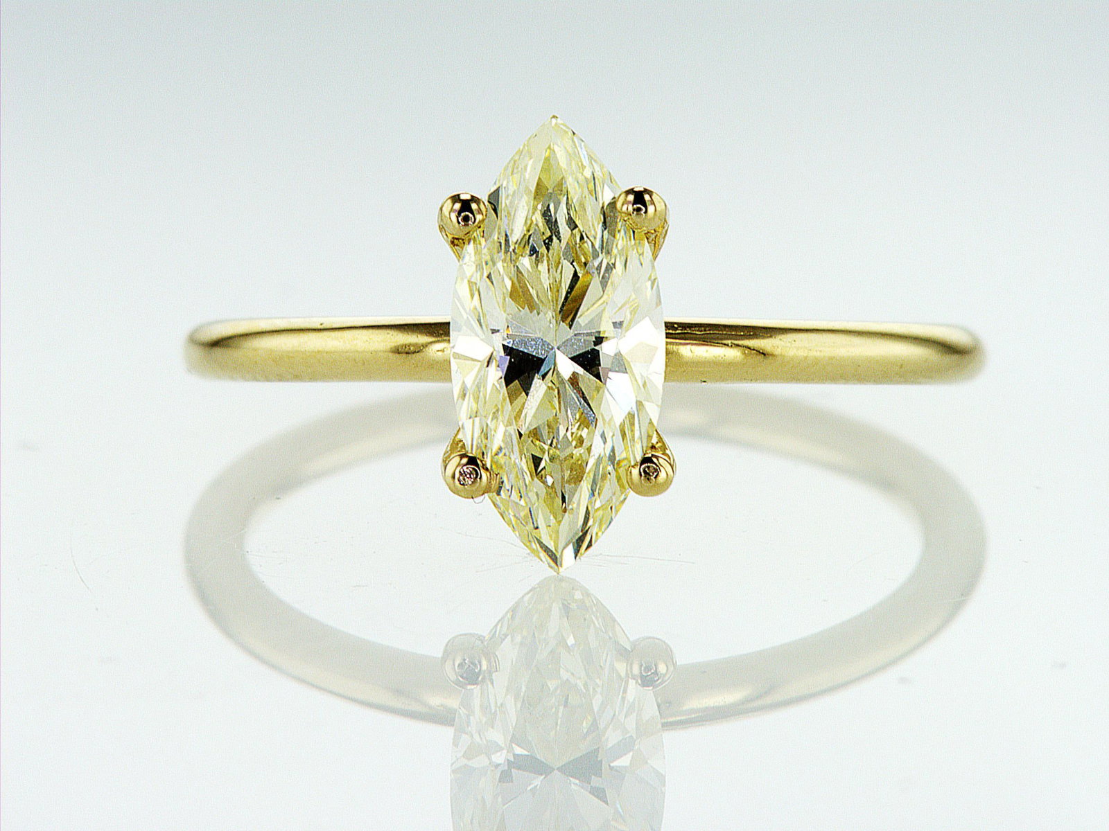 1.50cttw Natural Diamond Ring 14K Yellow Gold 2.11 gr - 3