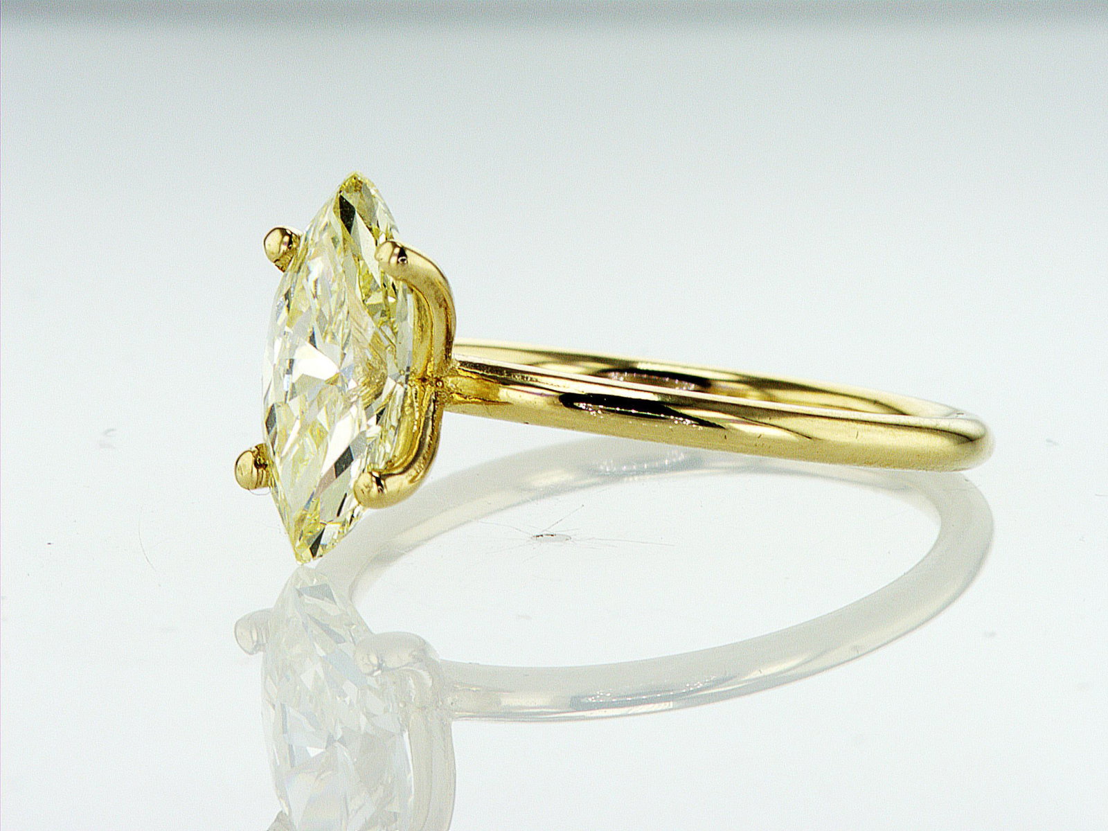 1.50cttw Natural Diamond Ring 14K Yellow Gold 2.11 gr - 5