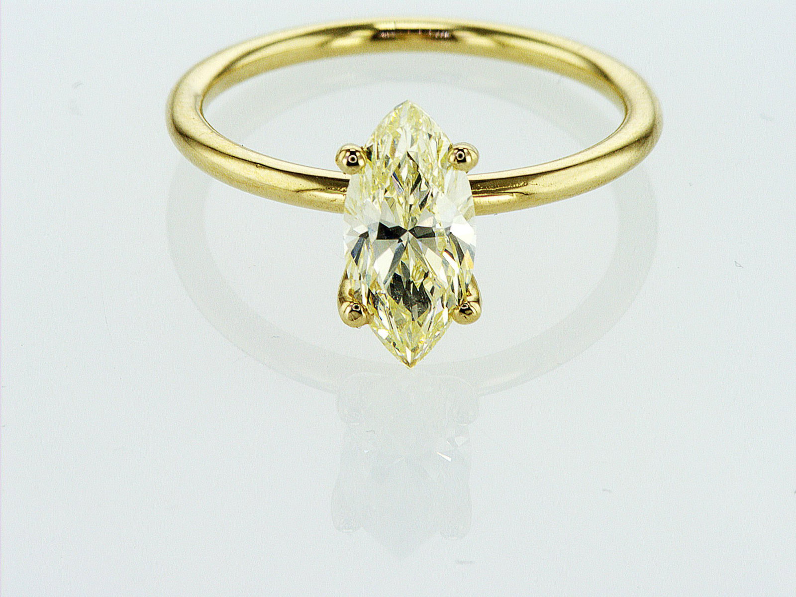 1.50cttw Natural Diamond Ring 14K Yellow Gold 2.11 gr - 7