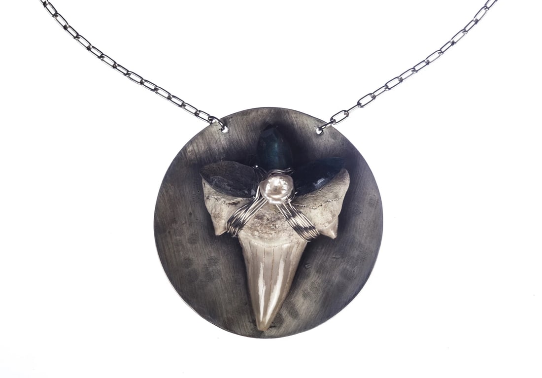 Handmade Sterling Silver Shark Tooth Necklace - 2