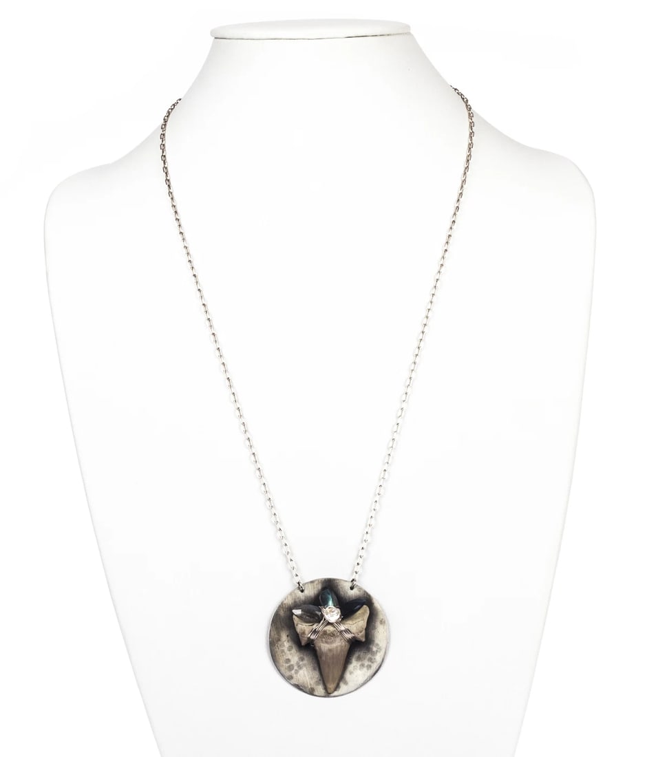 Handmade Sterling Silver Shark Tooth Necklace - 3