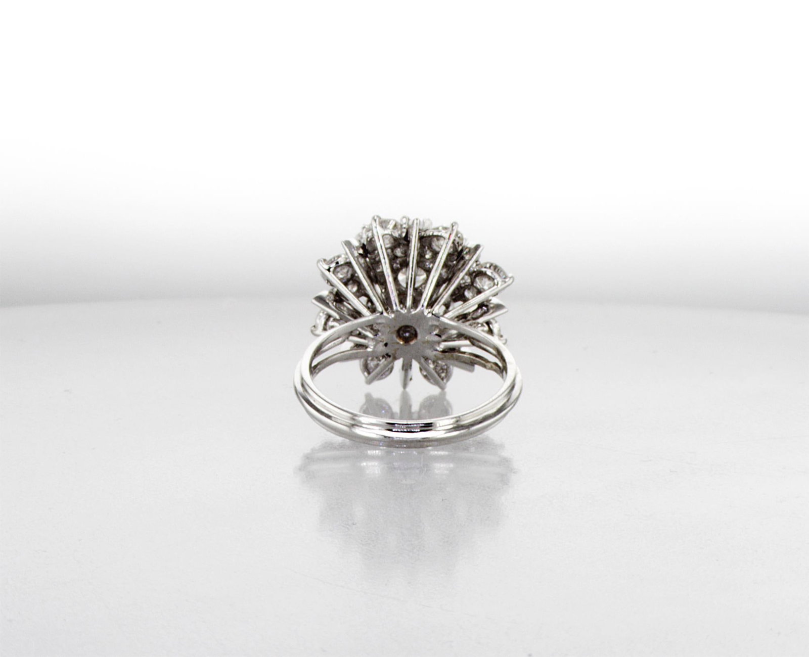 2.50cttw Natural Diamond & Natural Diamond Ring 18K White Gold 6.18 gr - 2