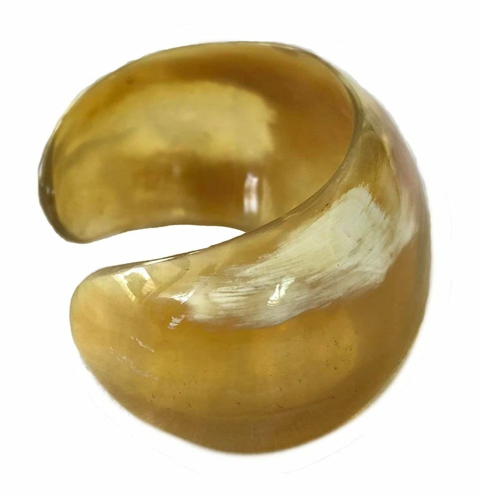 New Textured Cow Horn Bracelet. - 4