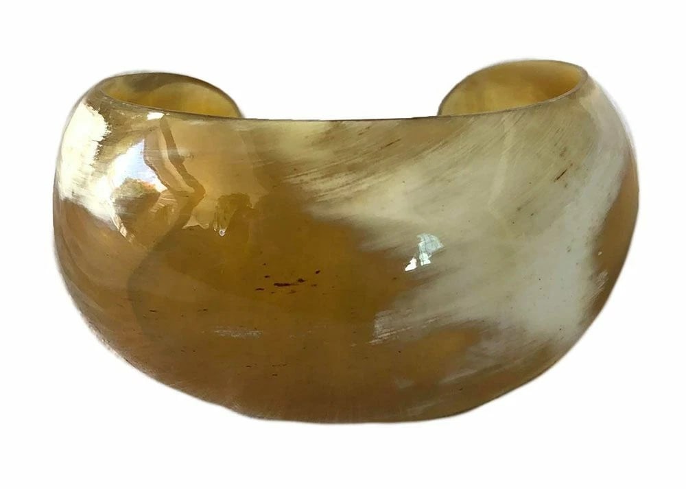 New Textured Cow Horn Bracelet. - 5