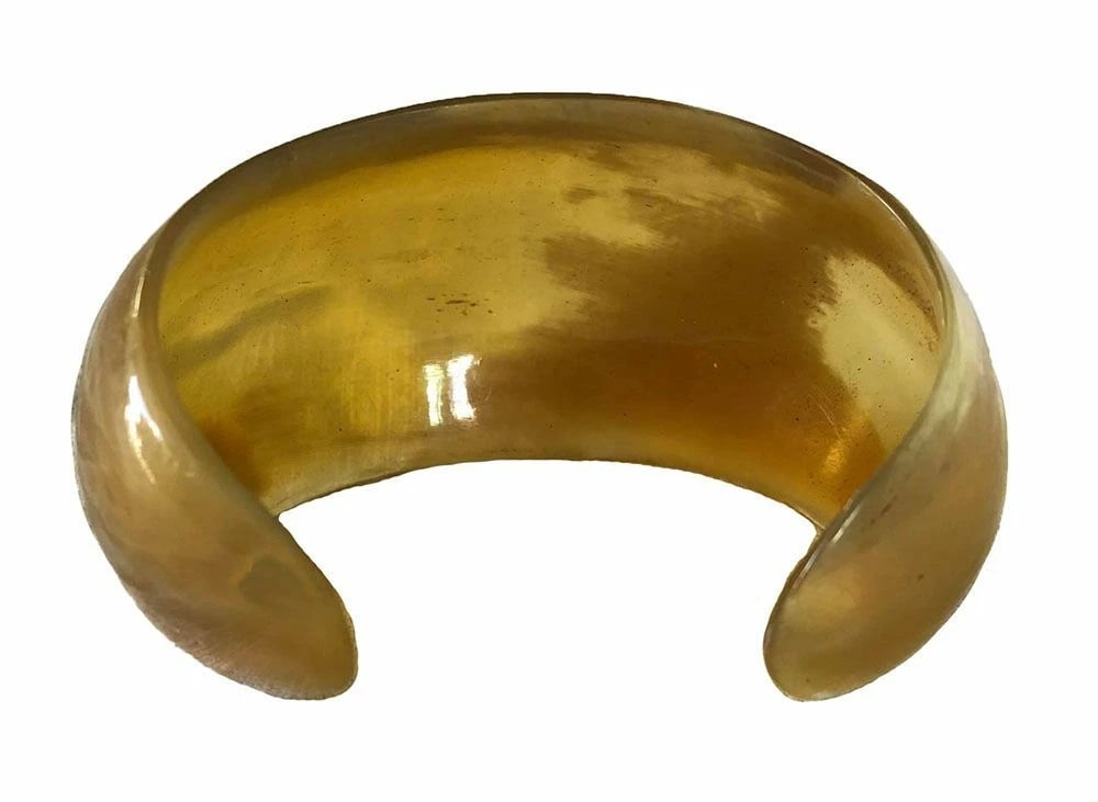 New Textured Cow Horn Bracelet. - 6