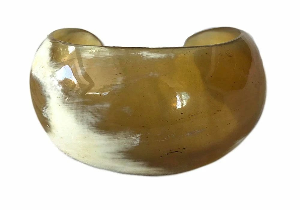 New Textured Cow Horn Bracelet. - 7