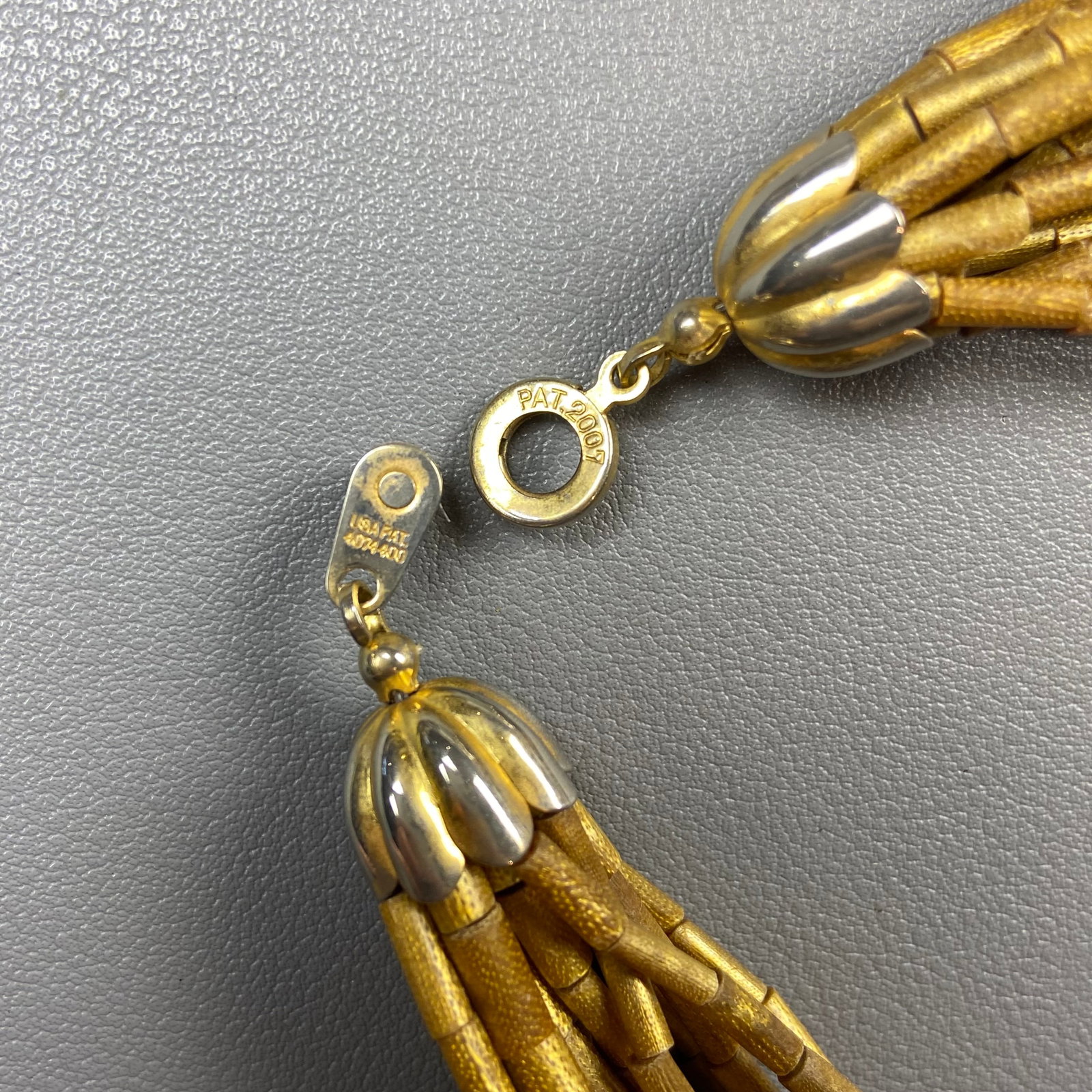 Vintage 14 Multi-Strand Golden Coarl Beads Necklace - 5