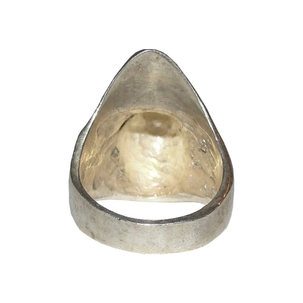 Antiqued Sterling Silver Rhino Horn Ring Rhinoceros - 7