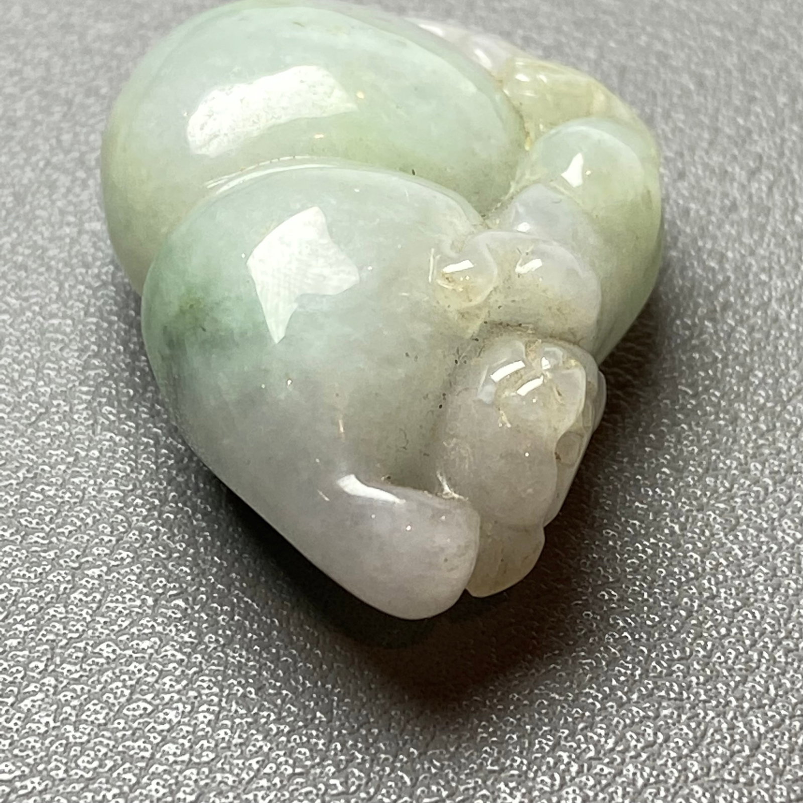 Antique Chinese Natural Jadeite Jade Carved Gourd and Mythical Creature - 5