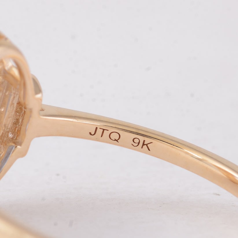 1.13 Ct Oval Sapphire 9K Gold Ring - 5