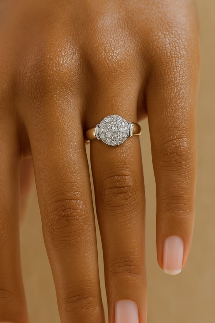 1.85cttw Natural Diamond Ring 14K Yellow Gold 10.01 gr - 3