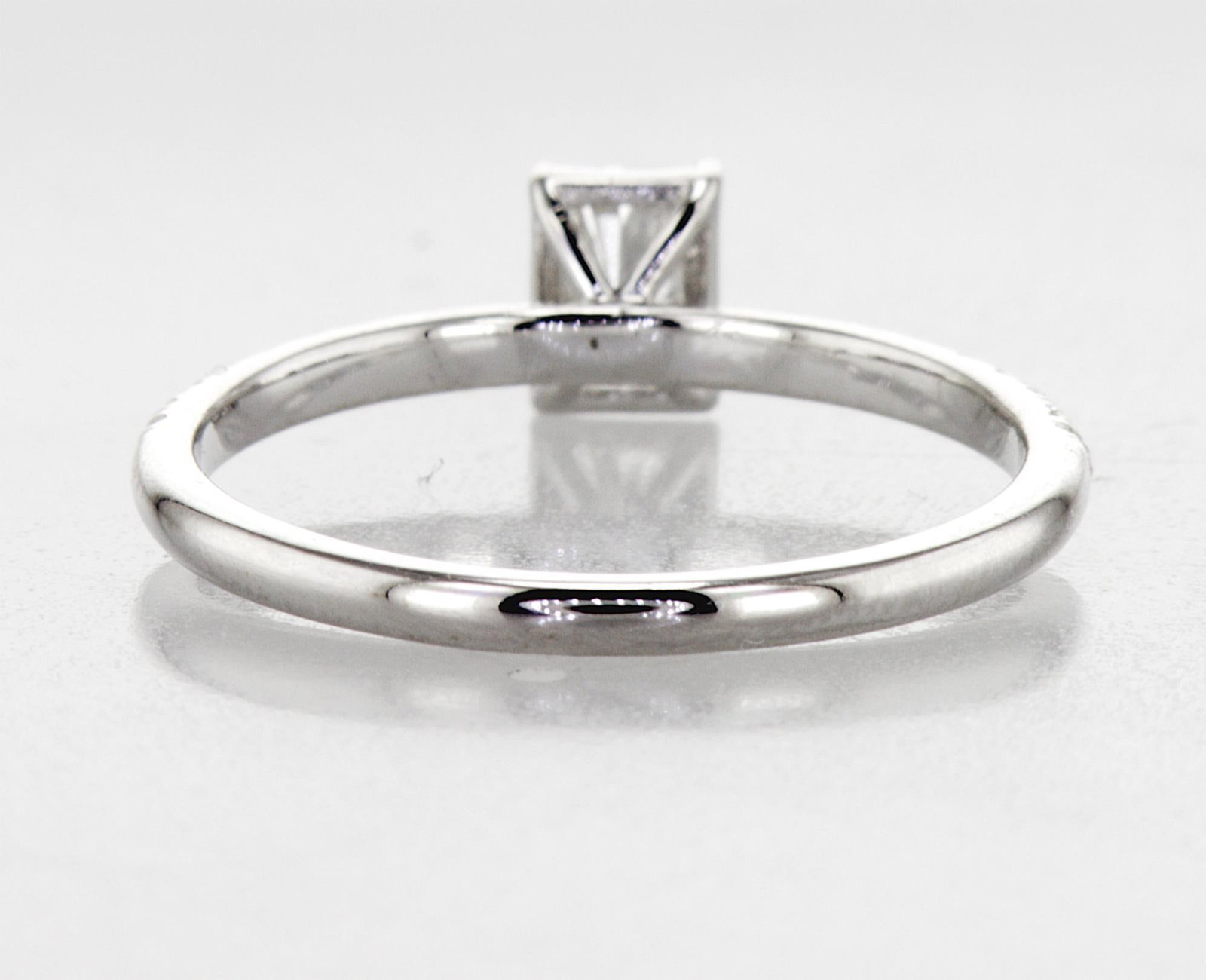 0.60cttw Natural Diamond & Natural Diamond Ring 14K White Gold 1.71 gr - 4