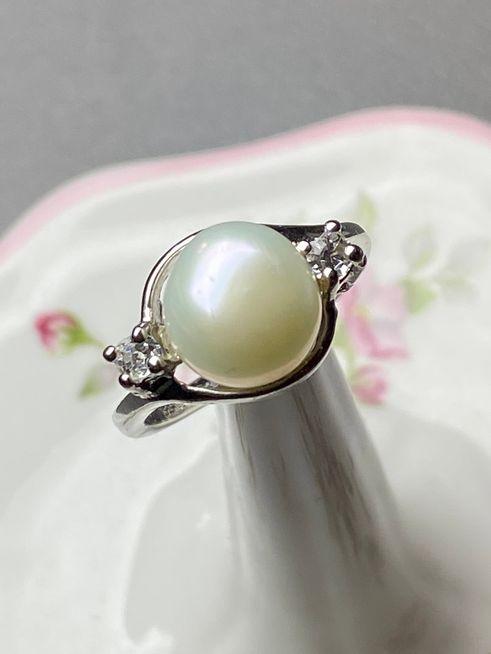 10mm Whita South See Pearl Silver Ring - 3