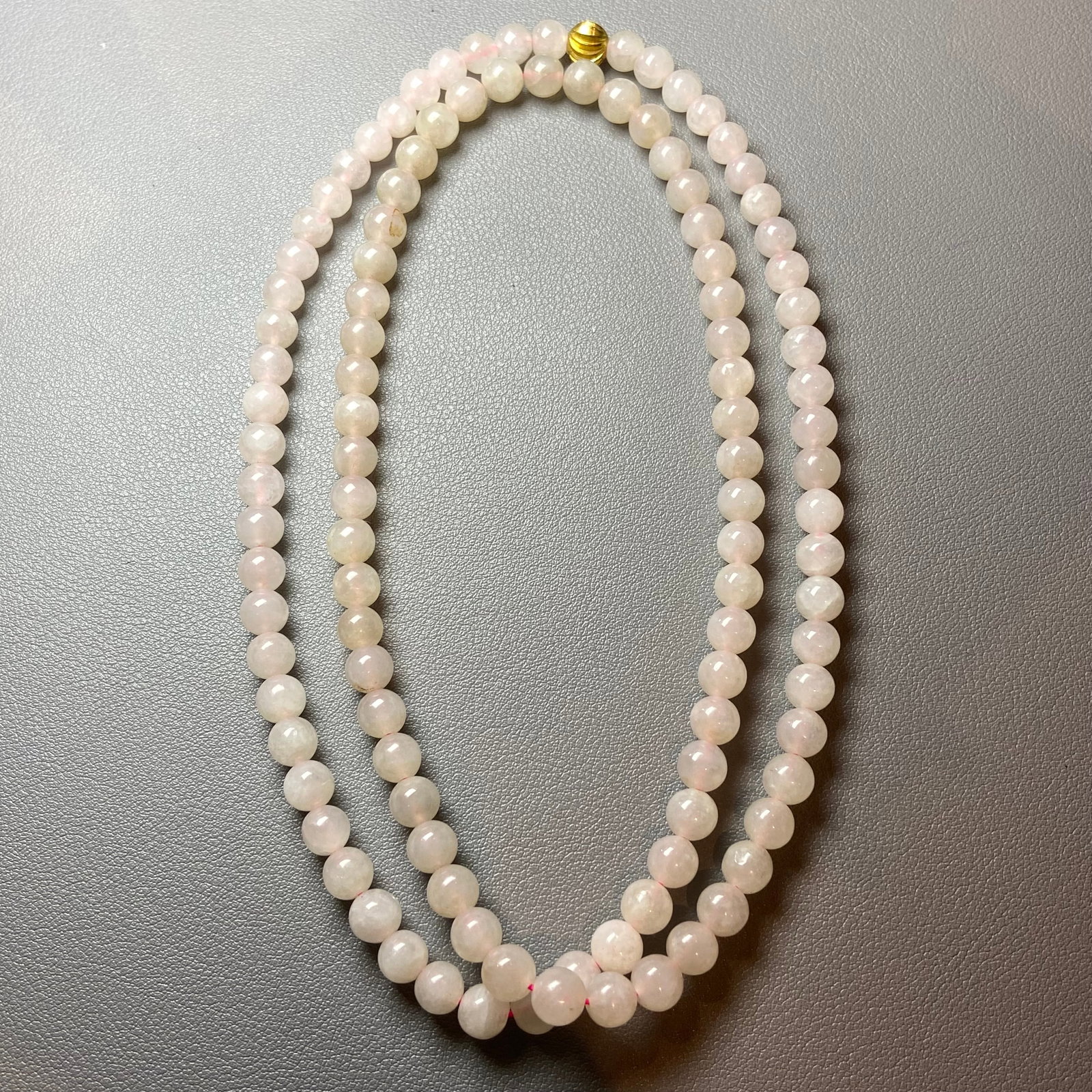 Exquisite Chinese Vintage Grade A icy jadeite jade beads necklace - 7