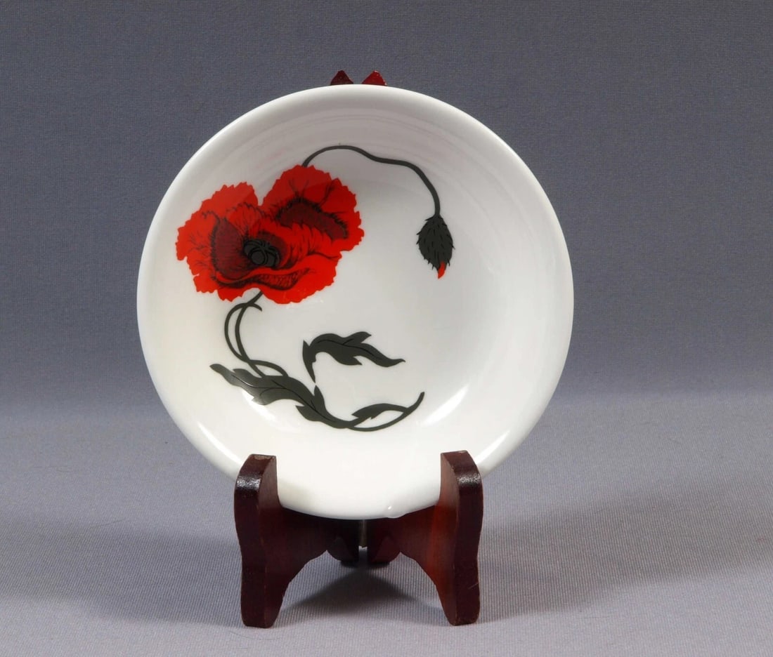 Wedgwood Susie Cooper Cornpoppy Corn Poppy Fruit Dessert Bowl Nappy England (1 of 4)