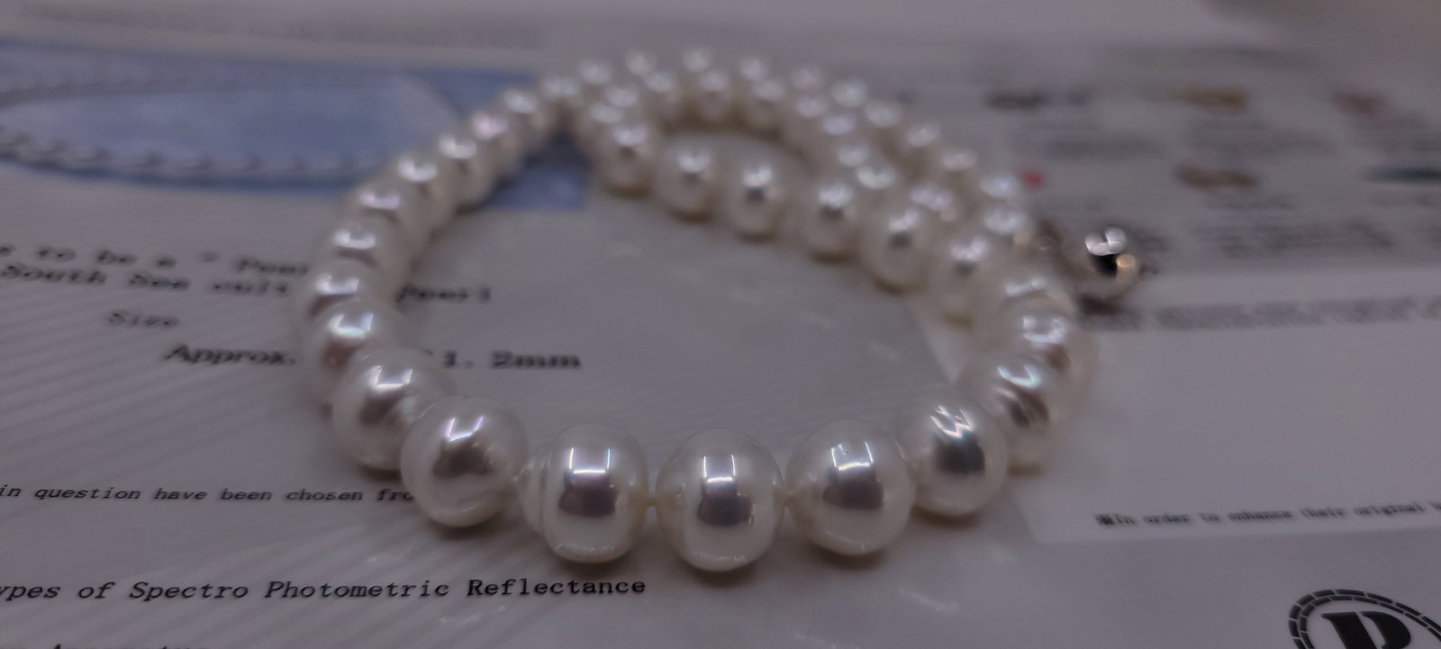 Necklace PSL Certified Australian South Sea Pearls - 9.0x11.2mm - 14