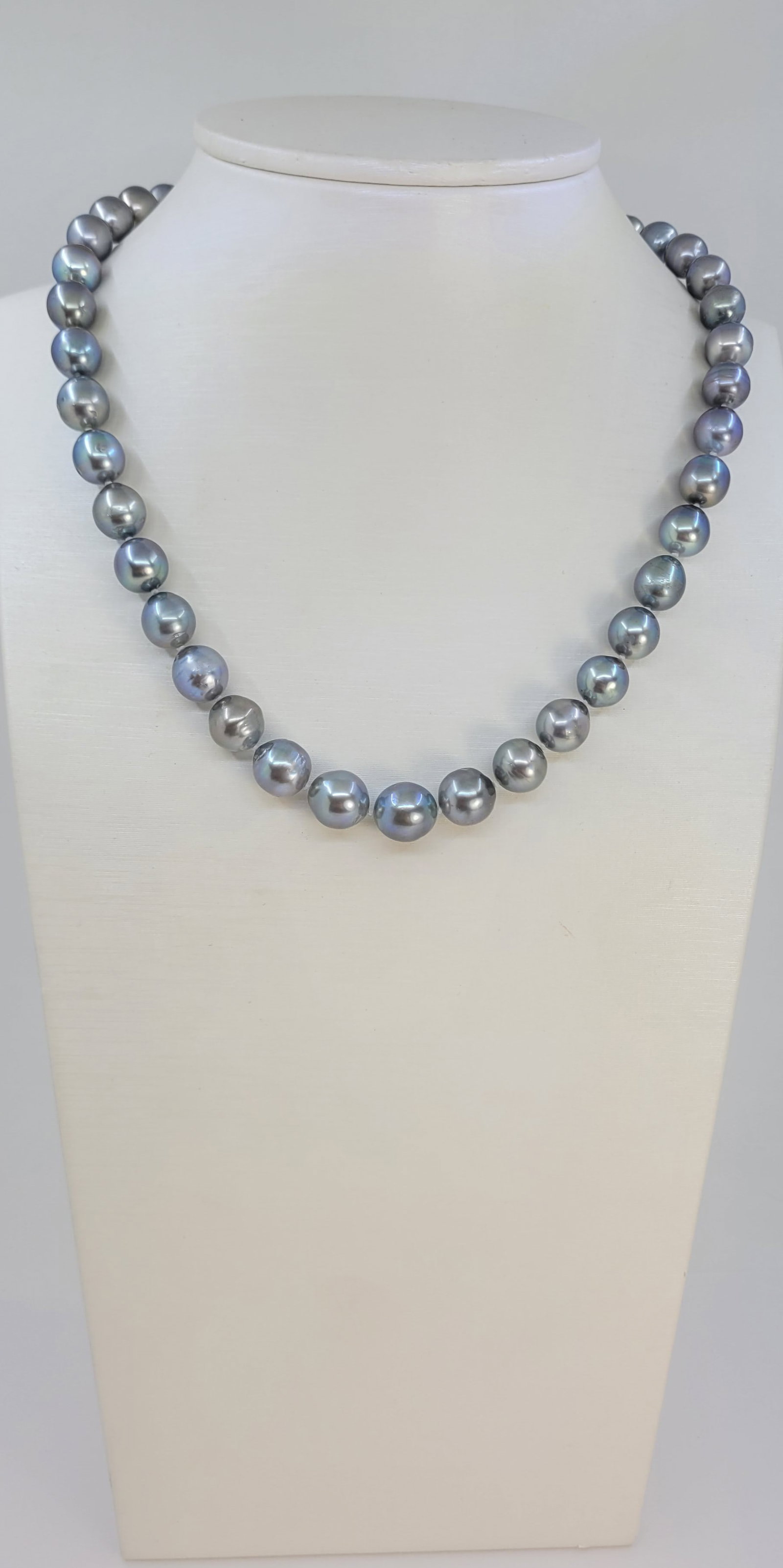 Necklace PSL Certified Tahitian Pearls - 8.0x10.9mm - 2