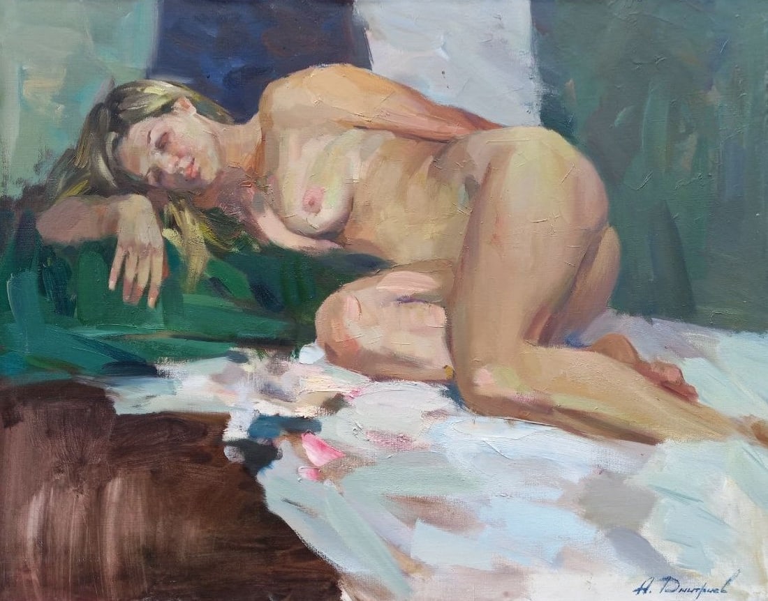 Oil painting Rest Alex Ditriev (1 of 8)