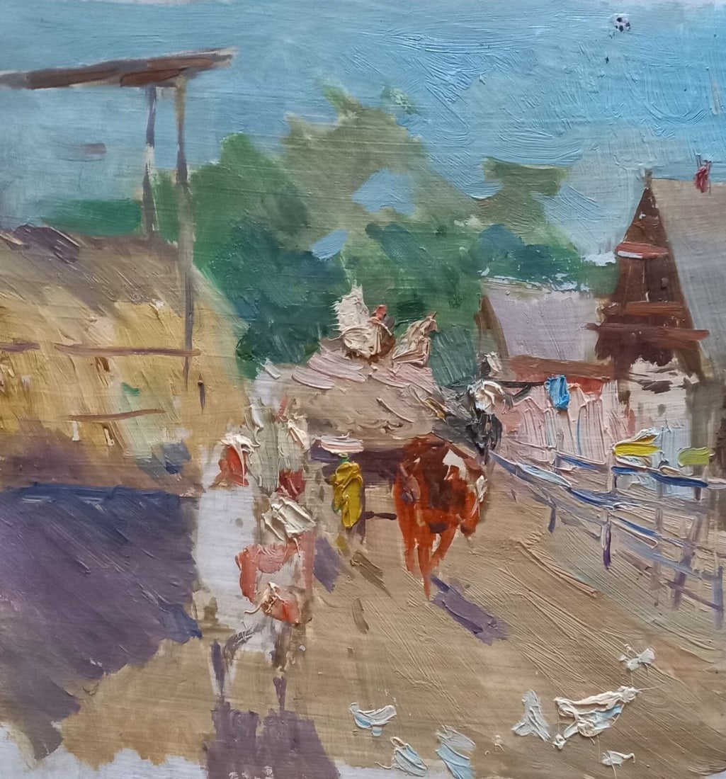 Oil painting In the village Alex Ditriev (1 of 6)