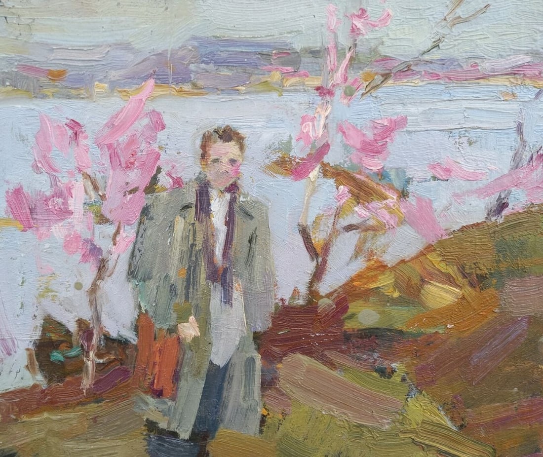 Oil painting Passerby Alex Ditriev: Title: Oil painting Passerby Alex Ditriev Description: 586AD Painter: Alex Ditriev S?ze:25x30 cm/ 9.84x11.81 inches Components: oil, cardboard Original painting from our collection ERA: Short informat