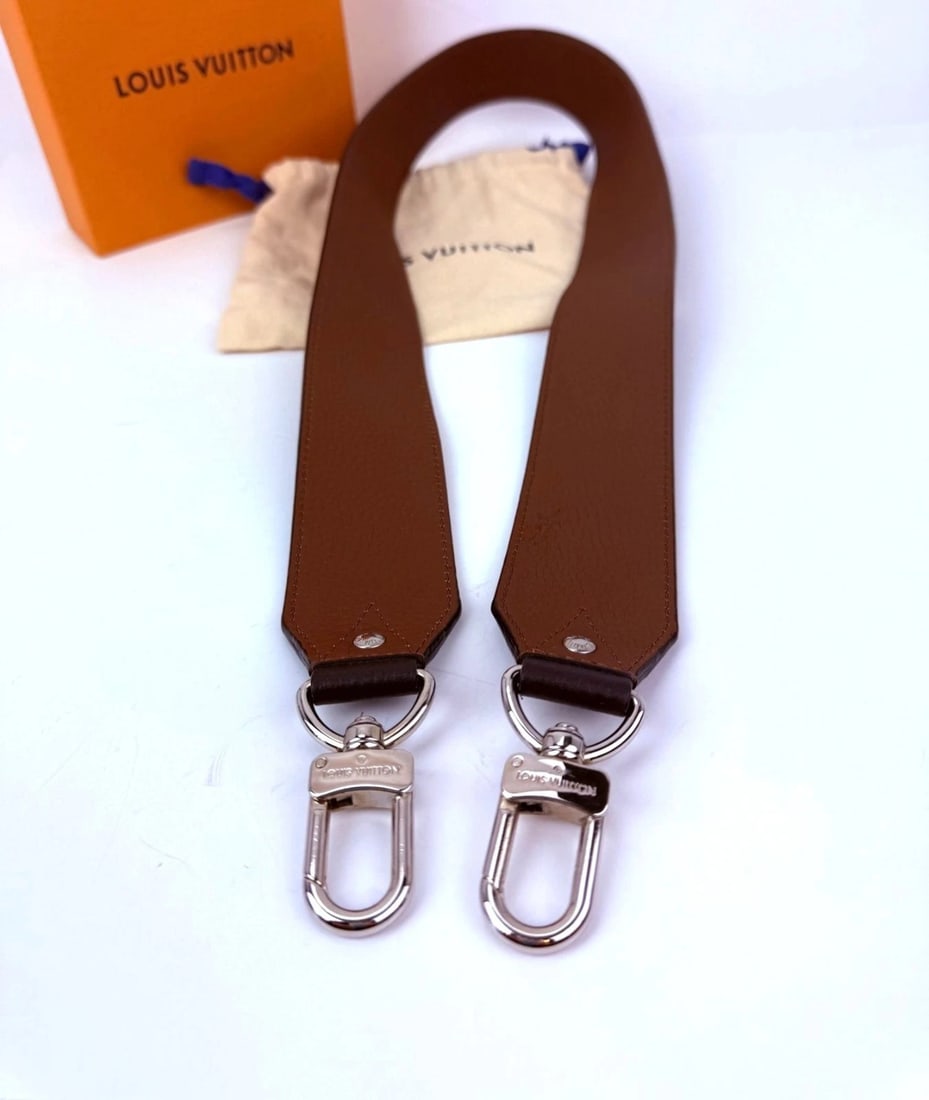 Louis Vuitton Taurillon Bandouliere Shoulder Strap Brown - 14