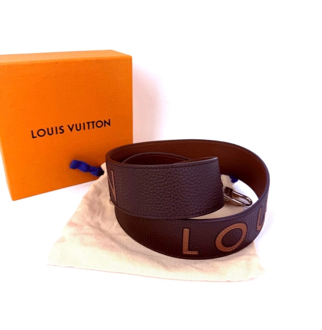 Louis Vuitton Taurillon Bandouliere Shoulder Strap Brown - 3
