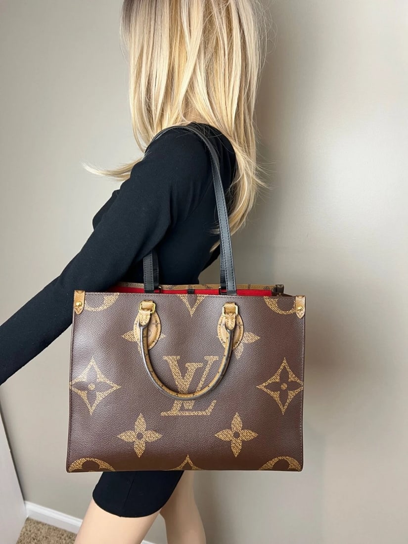 Louis Vuitton ONTHEGO MM Reverse Giant Monogram Tote - 10