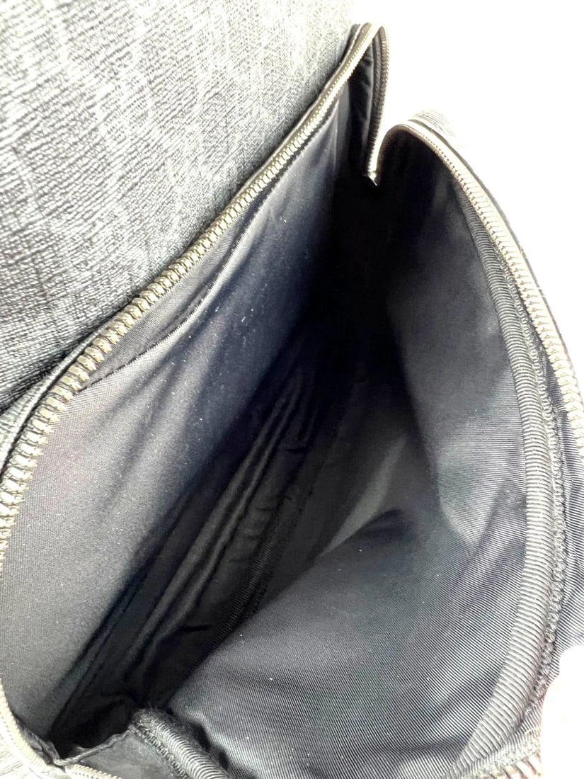 Gucci GG Supreme Medium Day Gray Black Backpack - 10