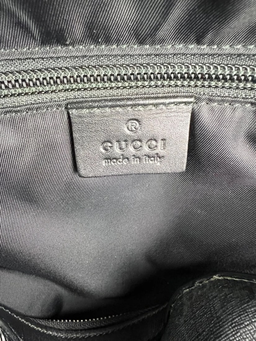 Gucci GG Supreme Medium Day Gray Black Backpack - 8