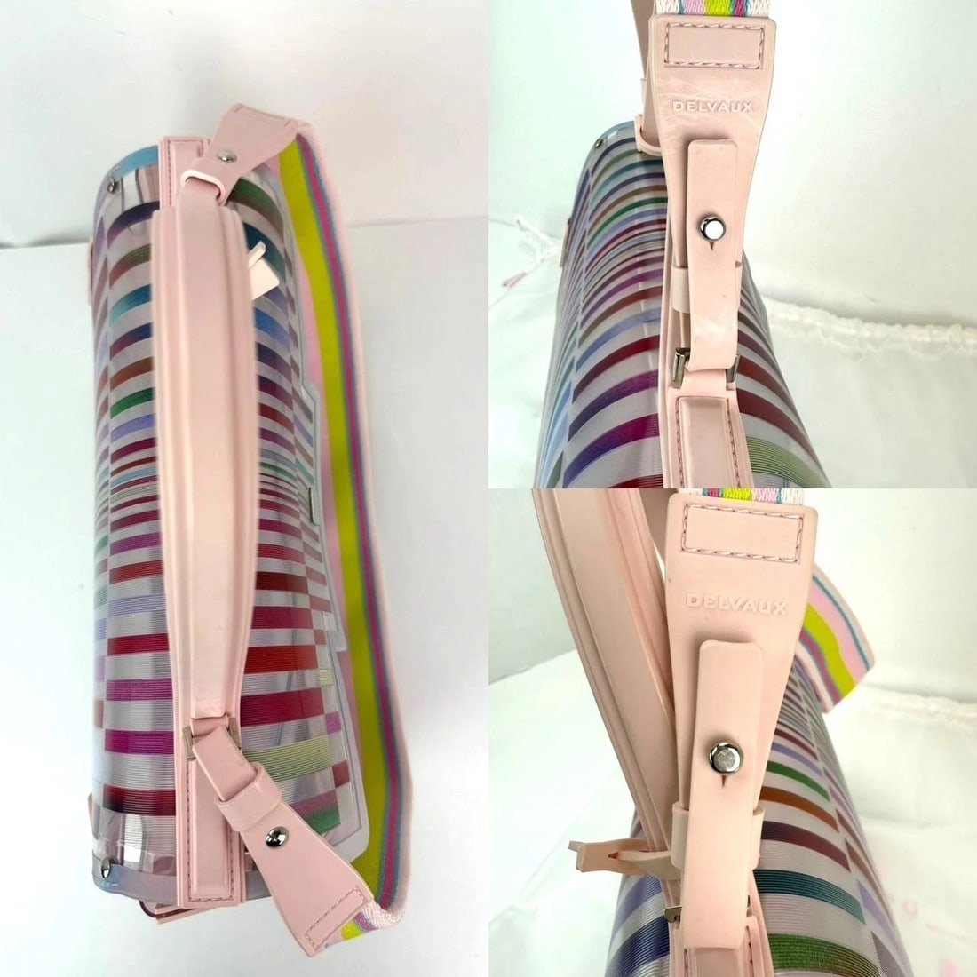 Delvaux PVC Tempete The Eye Catcher Multicolor Satchel Bag - 4