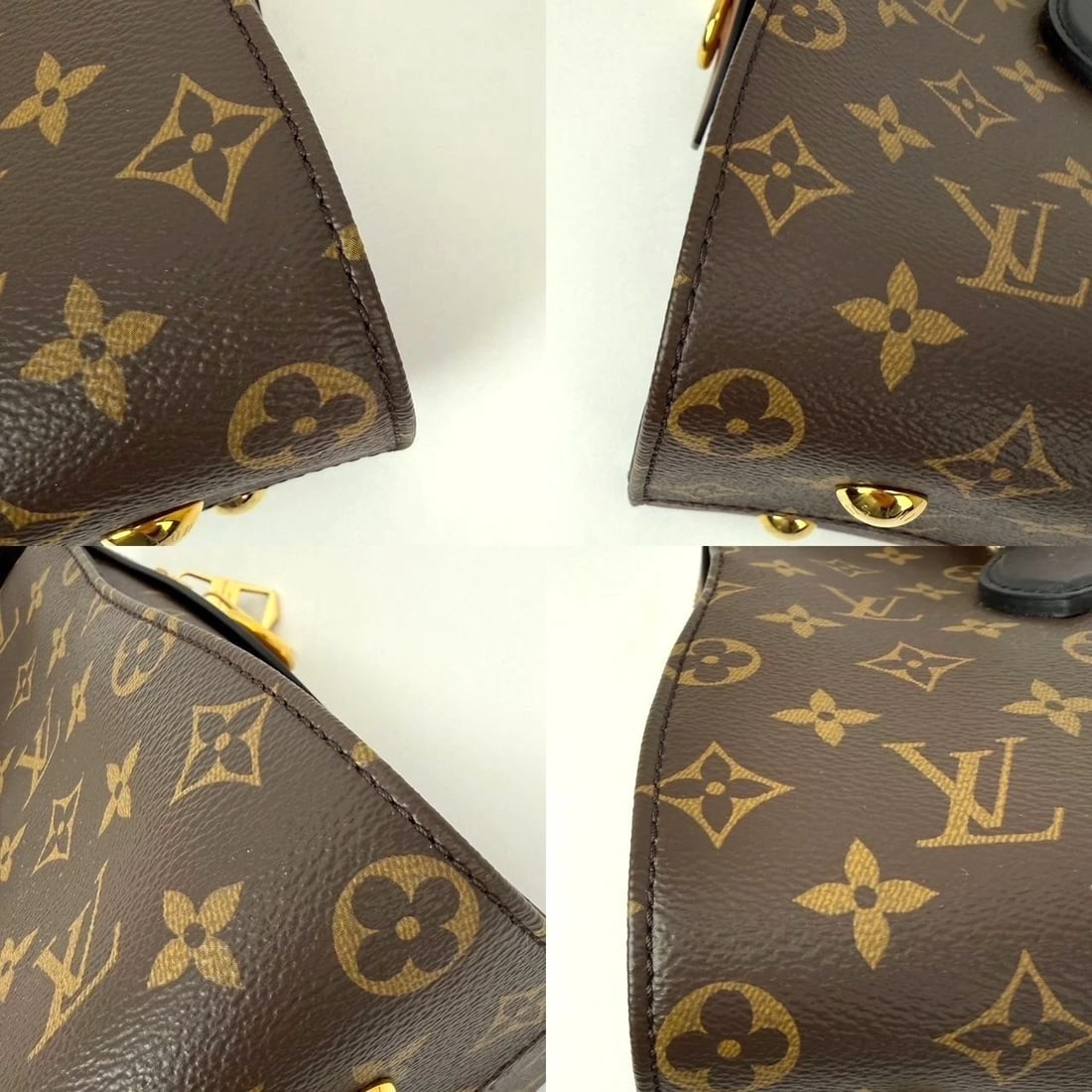 Louis Vuitton Monogram Tuileries Caramel Rouge Shoulder Bag - 14